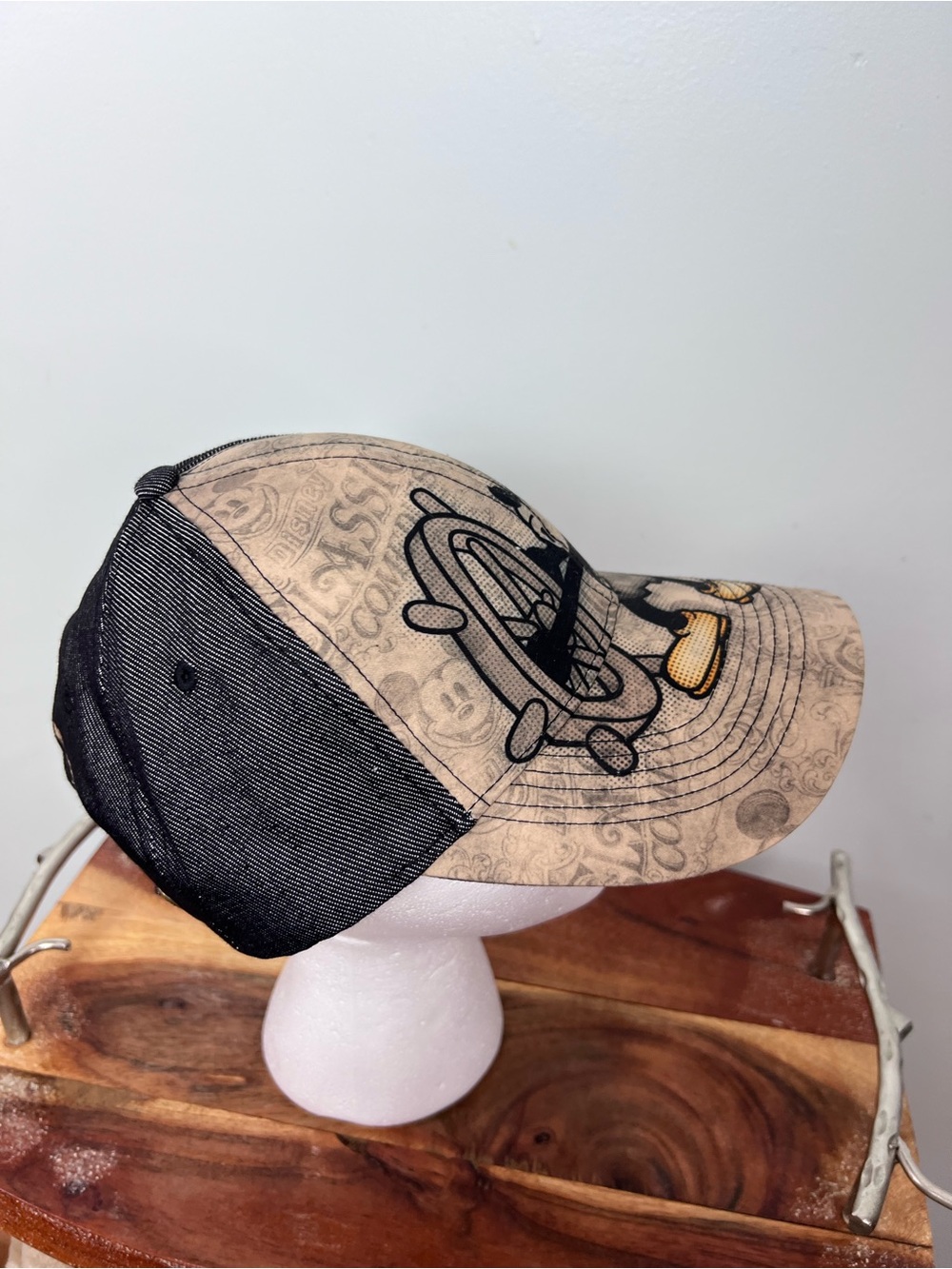 Disney Parks Mickey Steamboat Willie Mickey Graphic Trucker Cap Hat NWT - Picture 5 of 8